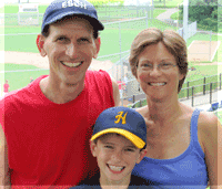 Kristen Wernecke with husband and son
